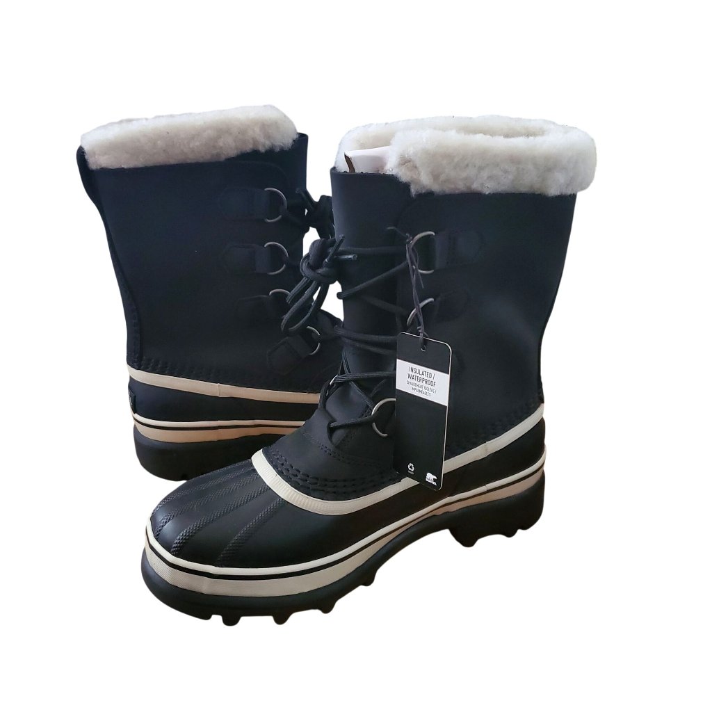 Sorel Womens 7 Caribou Winter Snow Boots Outdoor Waterproof Duck Shoes Leather
